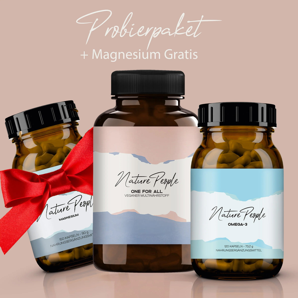 Probierpaket - One for All & Omega 3 + Gratis Magnesium